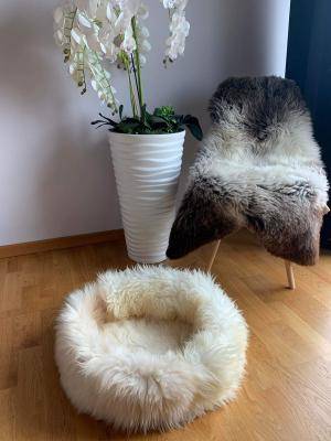 Cat beds from natural sheepskin, High Quality - Image 2